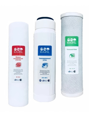 Комплект предфильтров грубой очистки для систем Raifil, 3 ступени - купить в Водолей